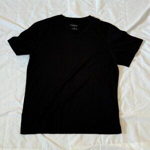 Unbound Merino V-Neck T‑Shirt in Black